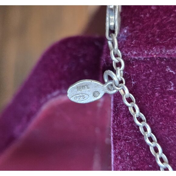 Sterling Silver Pearl Necklace Made in Israel by Naomi Handmade Artisan Vintage - Picture 6 of 10